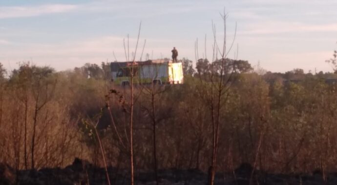 Dos intervenciones de bomberos por incendios en Circunvalación Oeste