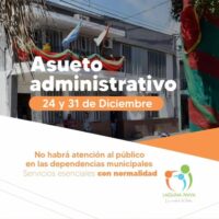 Asueto administrativo en la Municipalidad