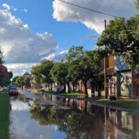 Esperando Navidad: Lluvia, truenos y "minigranizo" sorprendió a todos