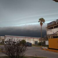 Así llegaba la tormenta a la región ¿cuánto llovió en la zona?