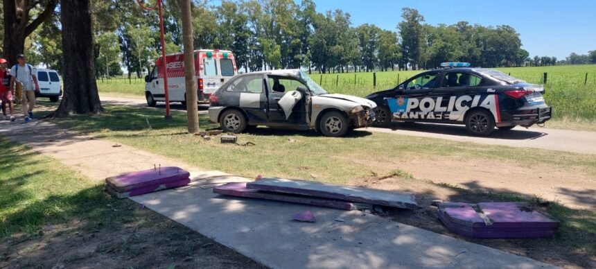 Fuerte accidente en Av. Mitre, camino al cementerio de Recreo 59 accidente cementerio1