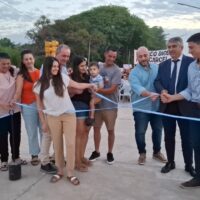 Colombo inauguró el acceso al barrio Las Mercedes de Recreo