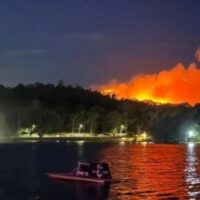 Se desató un devastador incendio forestal en Tandil