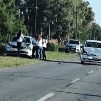 Cinco heridos tras un choque en cadena en Ascochinga, Monte Vera