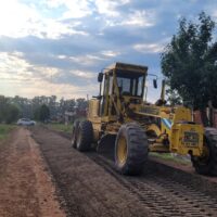 Avanza la obra de ripiado en barrio Las Mercedes de Recreo