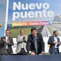 Se firmó el acta para el inicio de la obra del nuevo puente Santa Fe - Santo Tomé