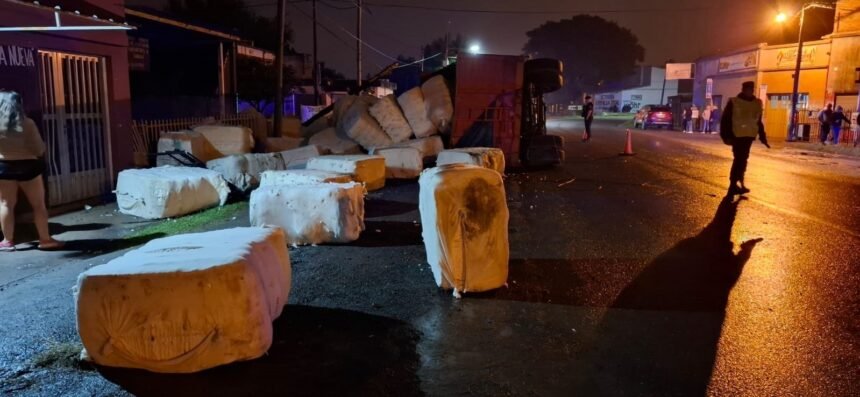 accidente camion curva scian