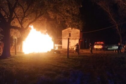incendio casa rural