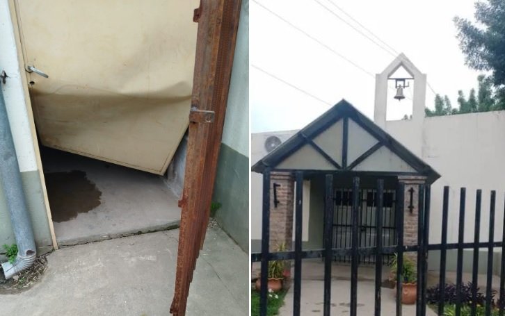 Nuevo robo en la Capilla María del Carmen de Laguna Paiva: se llevaron garrafas 59 capilla obrero paiva robo