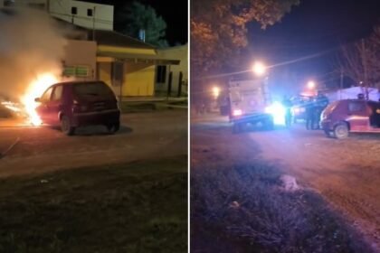incendio auto recreo