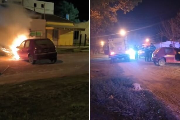incendio auto recreo