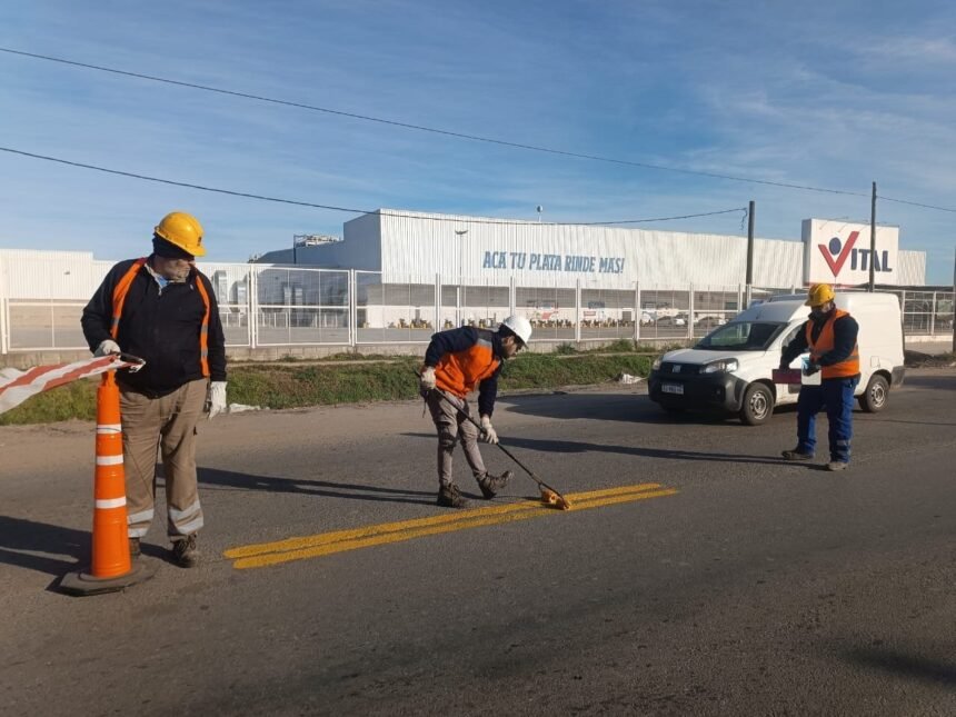 Continúan las tareas de reparación en la ruta 1V11 58 r1v11 trabajosssss
