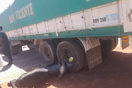 accidente camion estacion serv