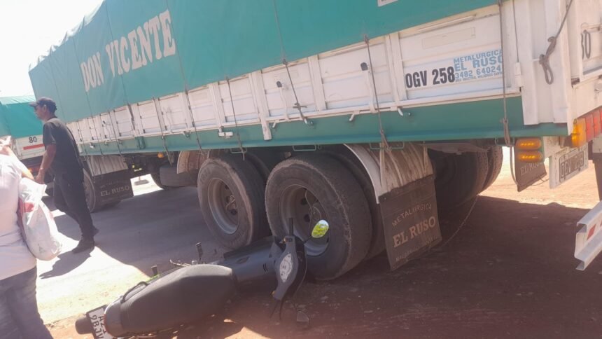 accidente camion estacion serv