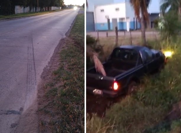 Camioneta cayó a una zanja en la Ruta Provincial N°5: el conductor resultó con lesiones leves 59 despieste r5
