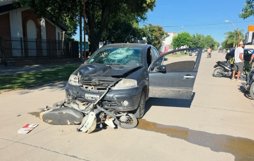 Fuerte siniestro vial en Recreo dejó a un motociclista hospitalizado 56 accidente cafe cluc