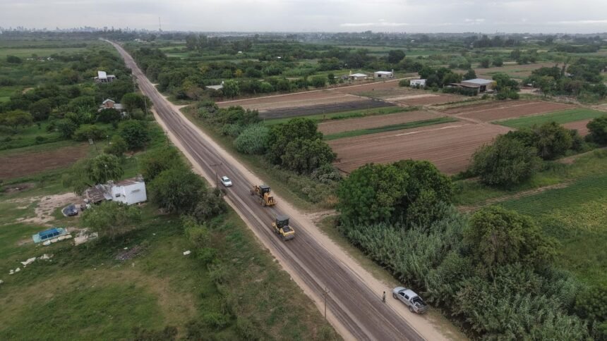 Avanzan los trabajos para mejorar la conexión entre Santa Fe y Monte Vera 59 obra camino monte vera santa feeee