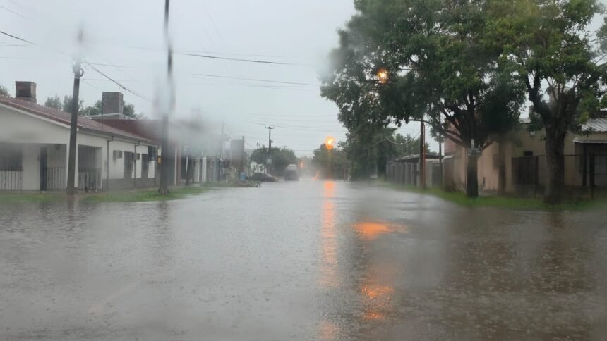 lluvia calles recreo tormenta