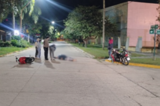 Accidente en la calle residencial 1