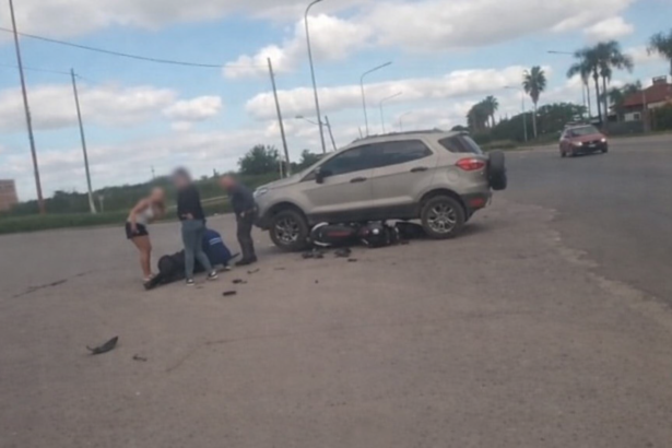 Accidente en la interseccion urbana