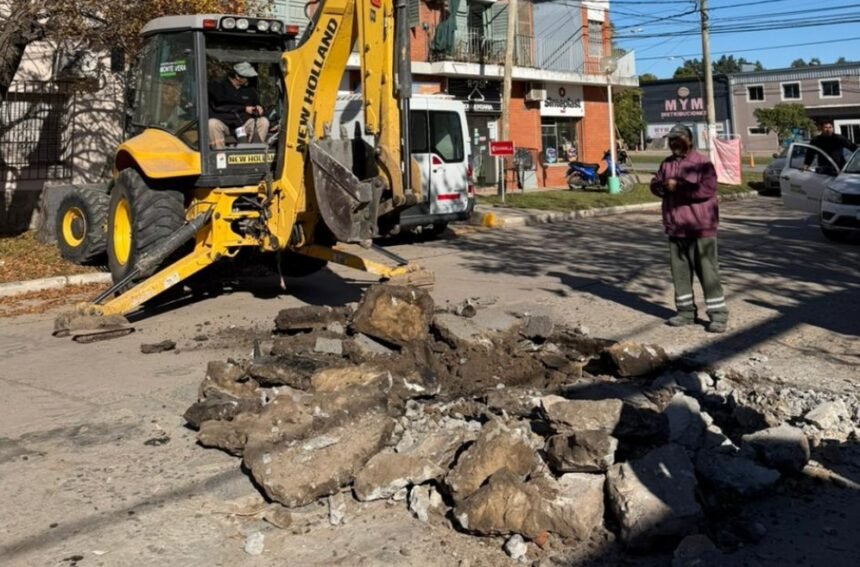 bacheo calle monte vera