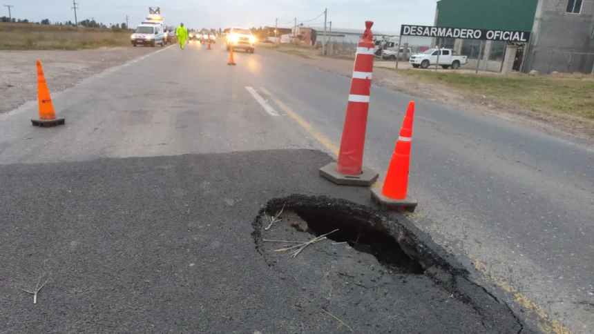 La Ruta Nacional 34 quedó cerrada al tránsito entre Arrufó y Ceres por daños en una alcantarilla 59 ruta 34