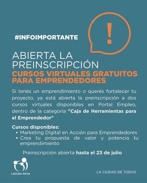 Cursos para emprendedores en Laguna Paiva 62 PAIVA CURSOS EMPRENDEDORES