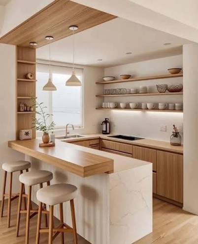 Adiós a los electrodomésticos sobre la mesada: los tres muebles que son tendencia y ayudan a ganar espacio 61 desayunador