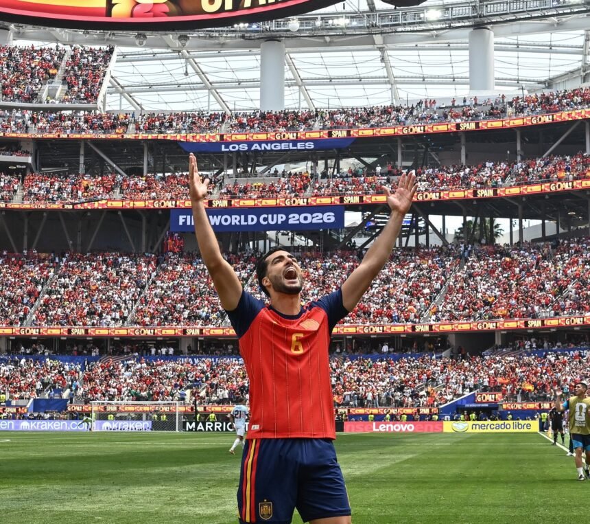 España venció 2-1 a Bélgica sobre el final y jugará ante Francia en semifinales del Mundial 60 espana semifinal e1783718464233