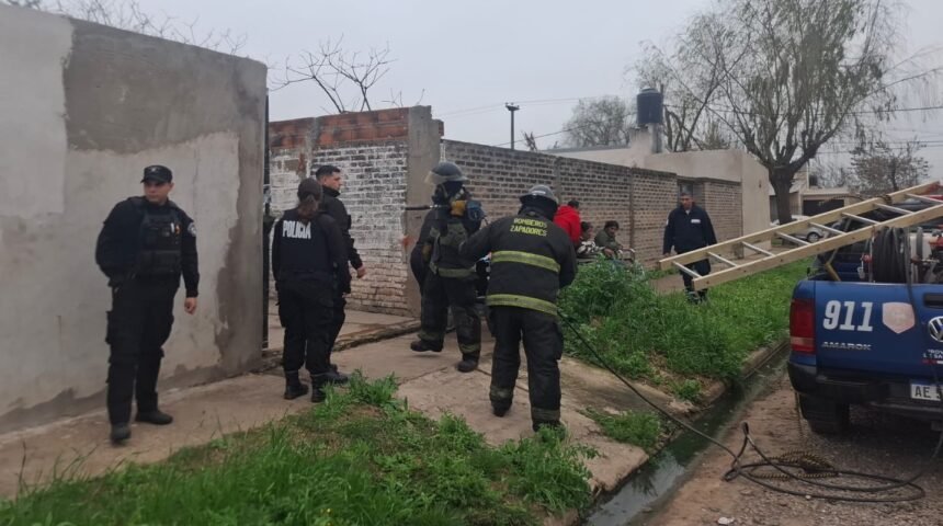 Un incendio en una pensión de adultos mayores generó preocupación en barrio Nuevo Horizonte 61 incendio 3