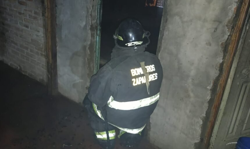 Un incendio en una vivienda provocó daños materiales en Santa Fe 60 incendio