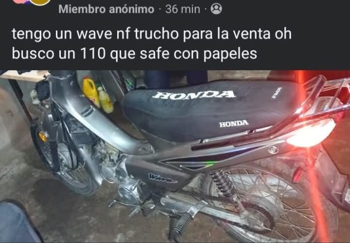 moto robada