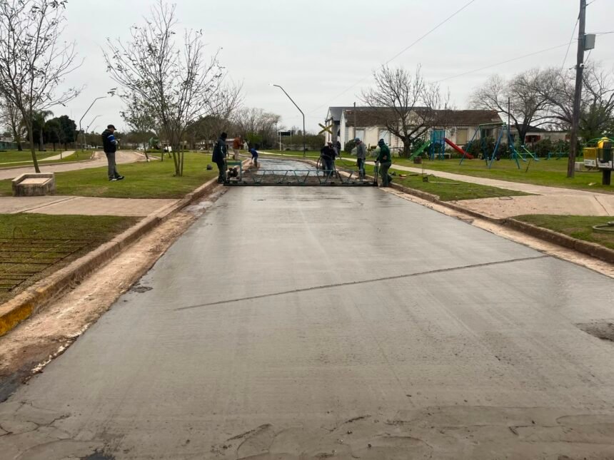 Recreo: comenzaron los trabajos de pavimentación en Estación Recreo y hay corte total de tránsito 60 WhatsApp Image 2026 08 12 at 08.55.15