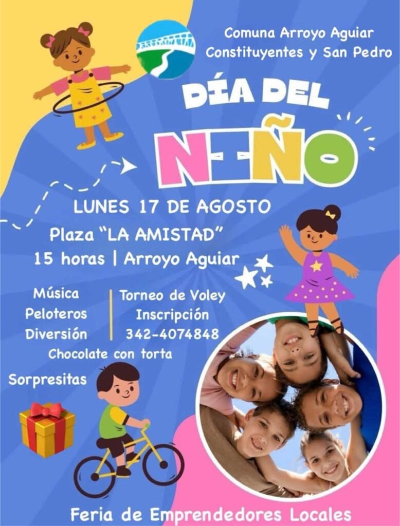 Se celebrará el Día del Niño en Arroyo Aguiar y Constituyentes 61 aguiar dia del nino