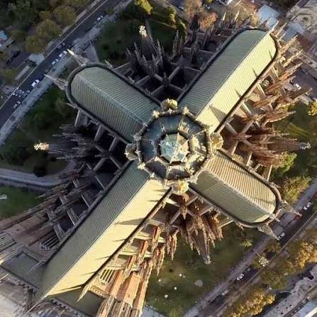 La Catedral de La Plata fue elegida como la más linda del mundo: derrotó a grandes joyas de Europa 60 catedral La Plata aerea
