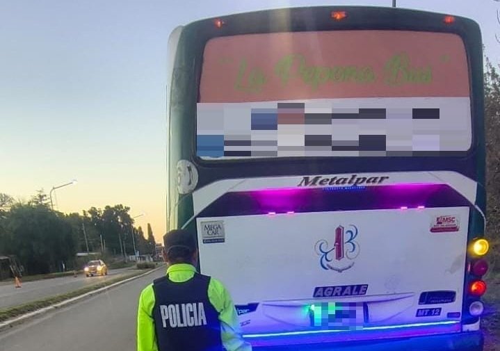 Un chofer de colectivo dio positivo en un control de alcoholemia en Recreo 57 cole infraccion recreo