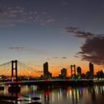 puente colgante luces