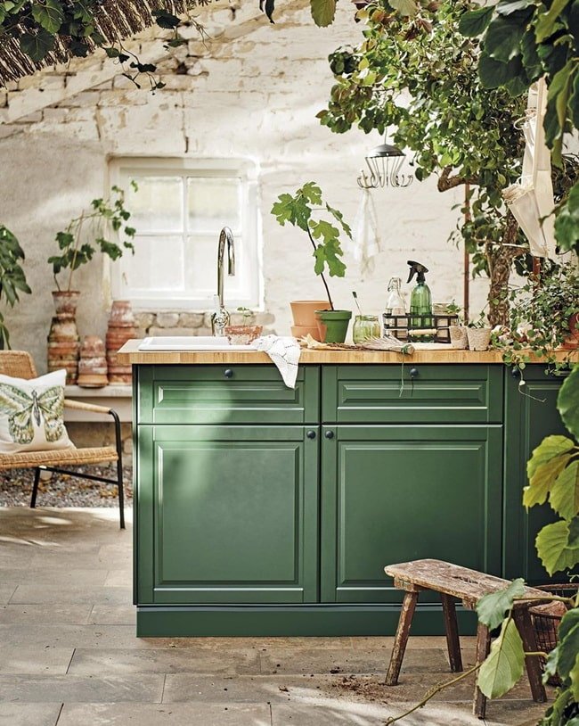 colores cocina feng shui verde