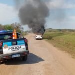 incendio auto monte vera
