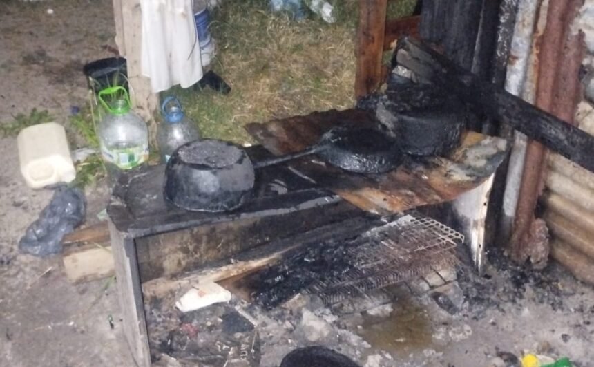 Se incendió en una vivienda precaria en Santa Fe 59 incendio casa