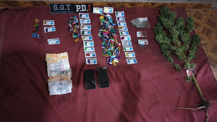 Nueve detenidos tras seis allanamientos por venta de drogas al menudeo 60 droga 1