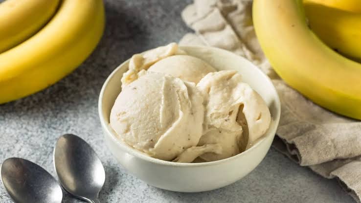 helado de banana